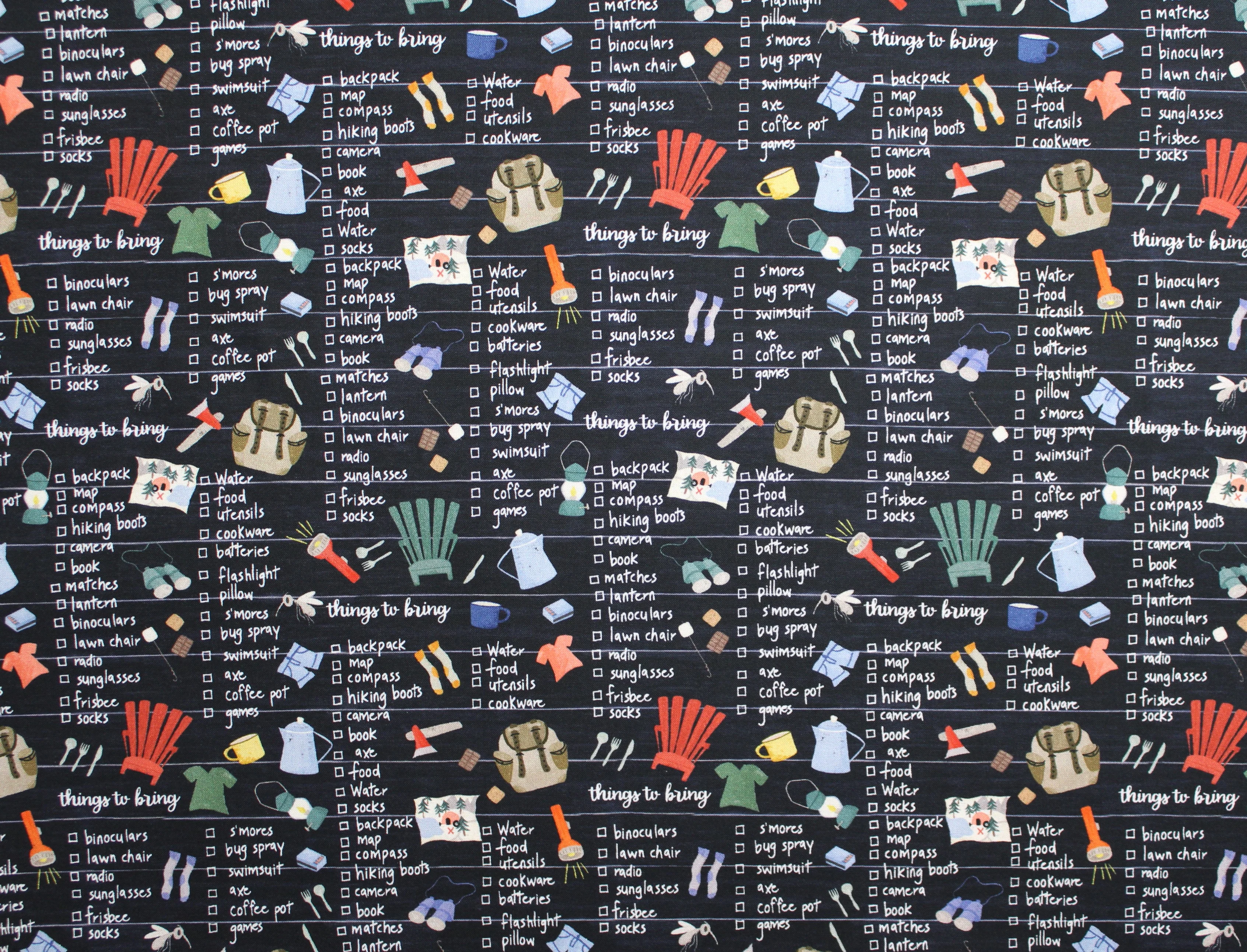 Camping Life - 45" - 100% cotton - Image 2