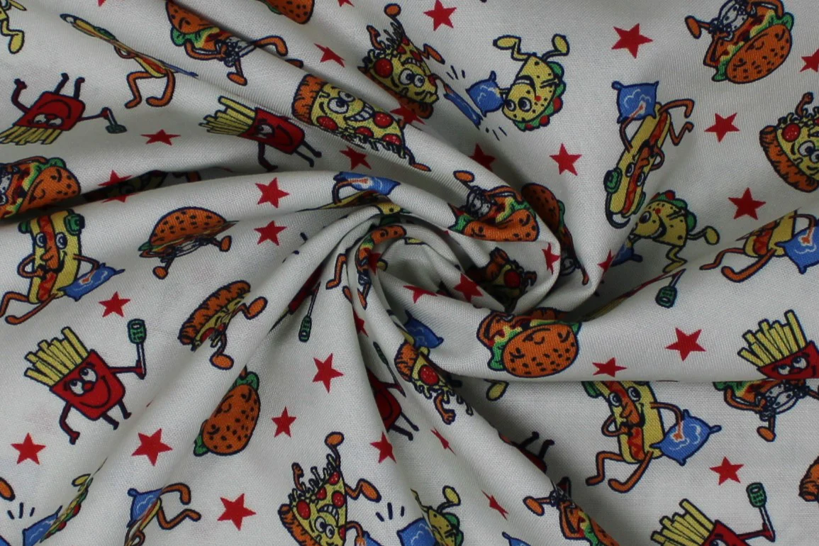 Dino Pizza Party - 44" - 100% cotton - Image 7