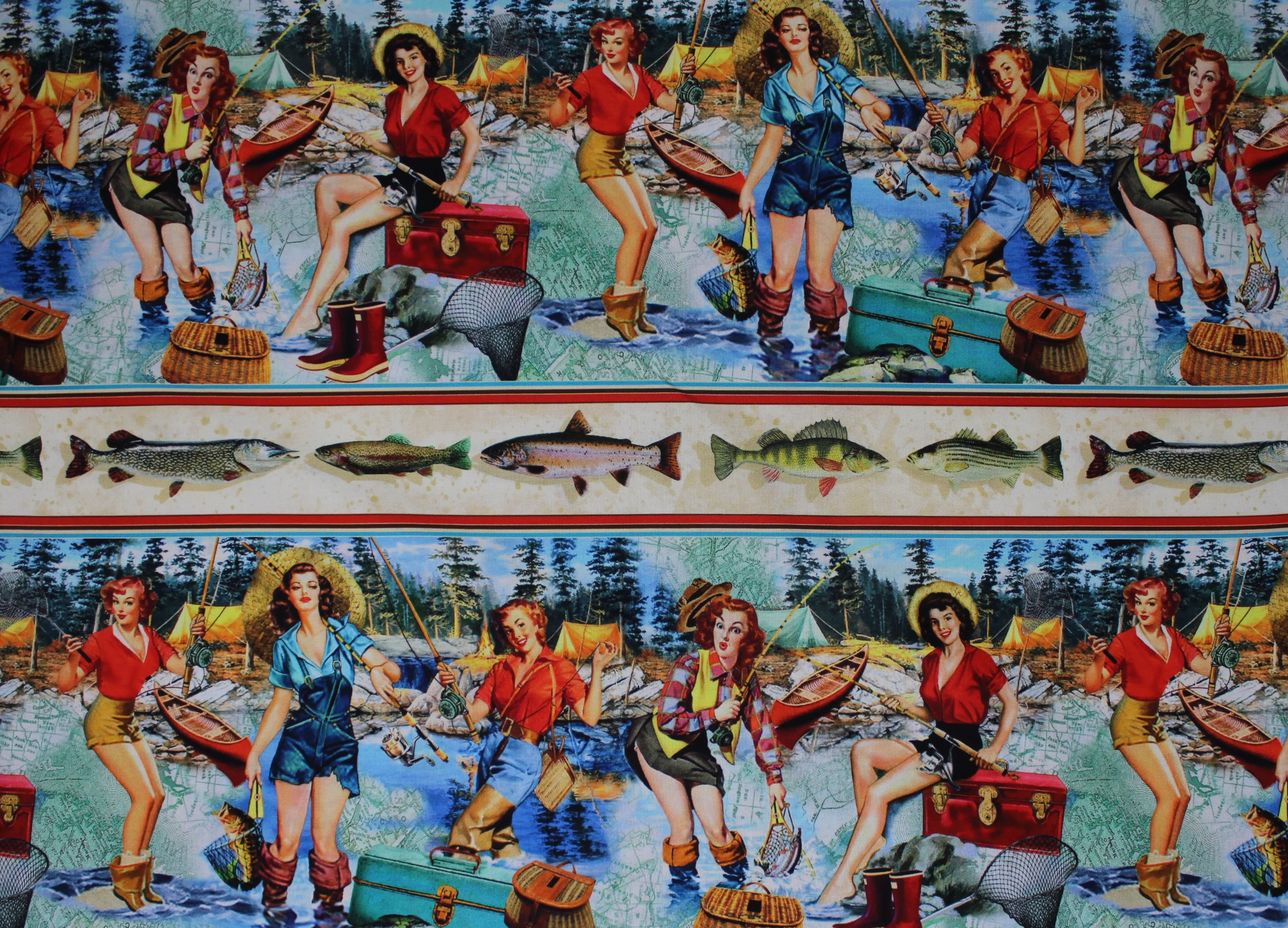 Girls Gone Fishing - 44/45'' - 100% cotton - Image 9