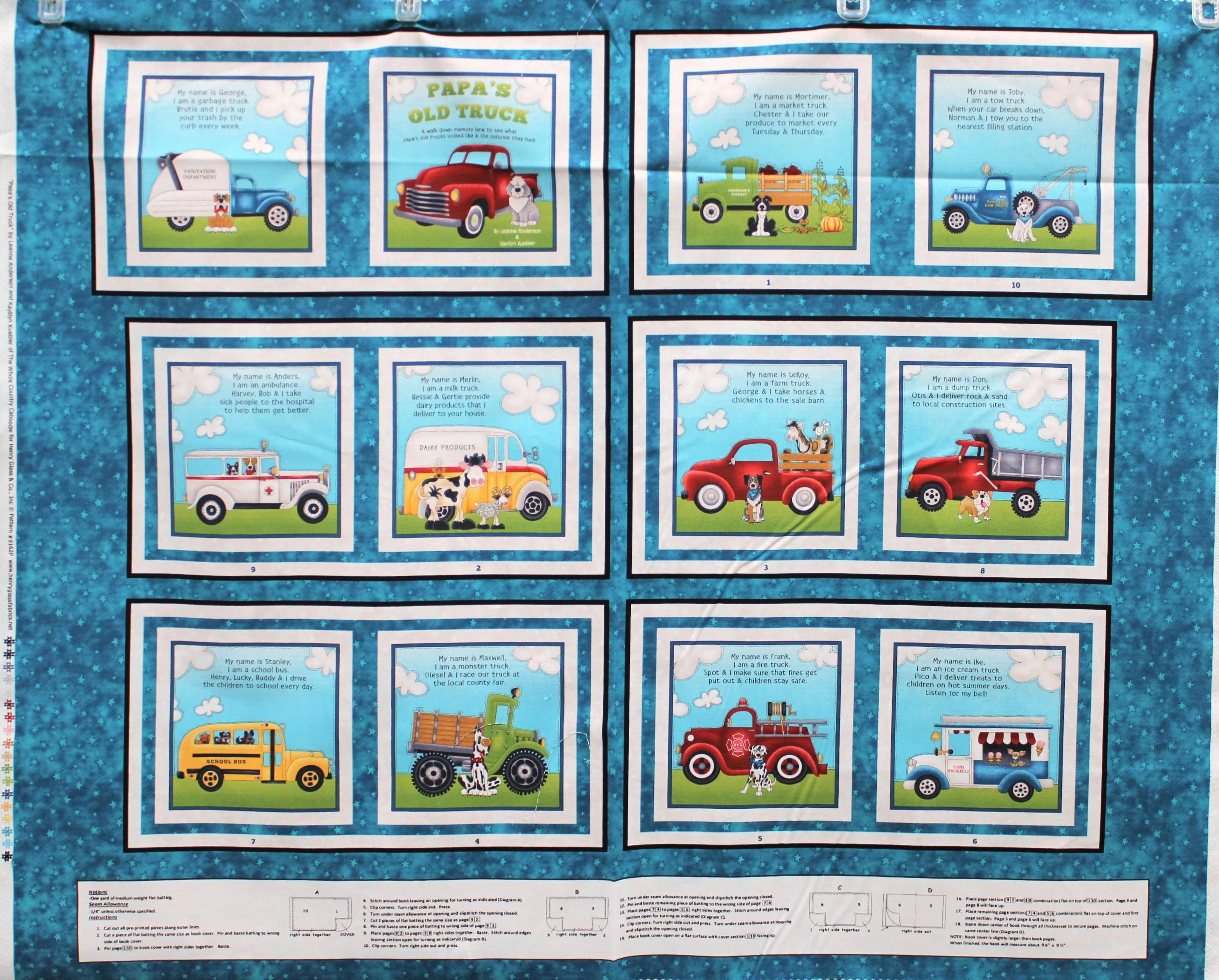 Papa's Old Truck - 45" - 100% Cotton - Henry Glass - Image 8