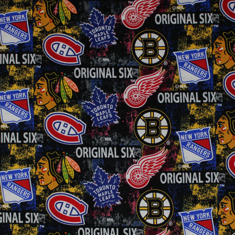 NHL Original Six - 42/43" - 100% cotton