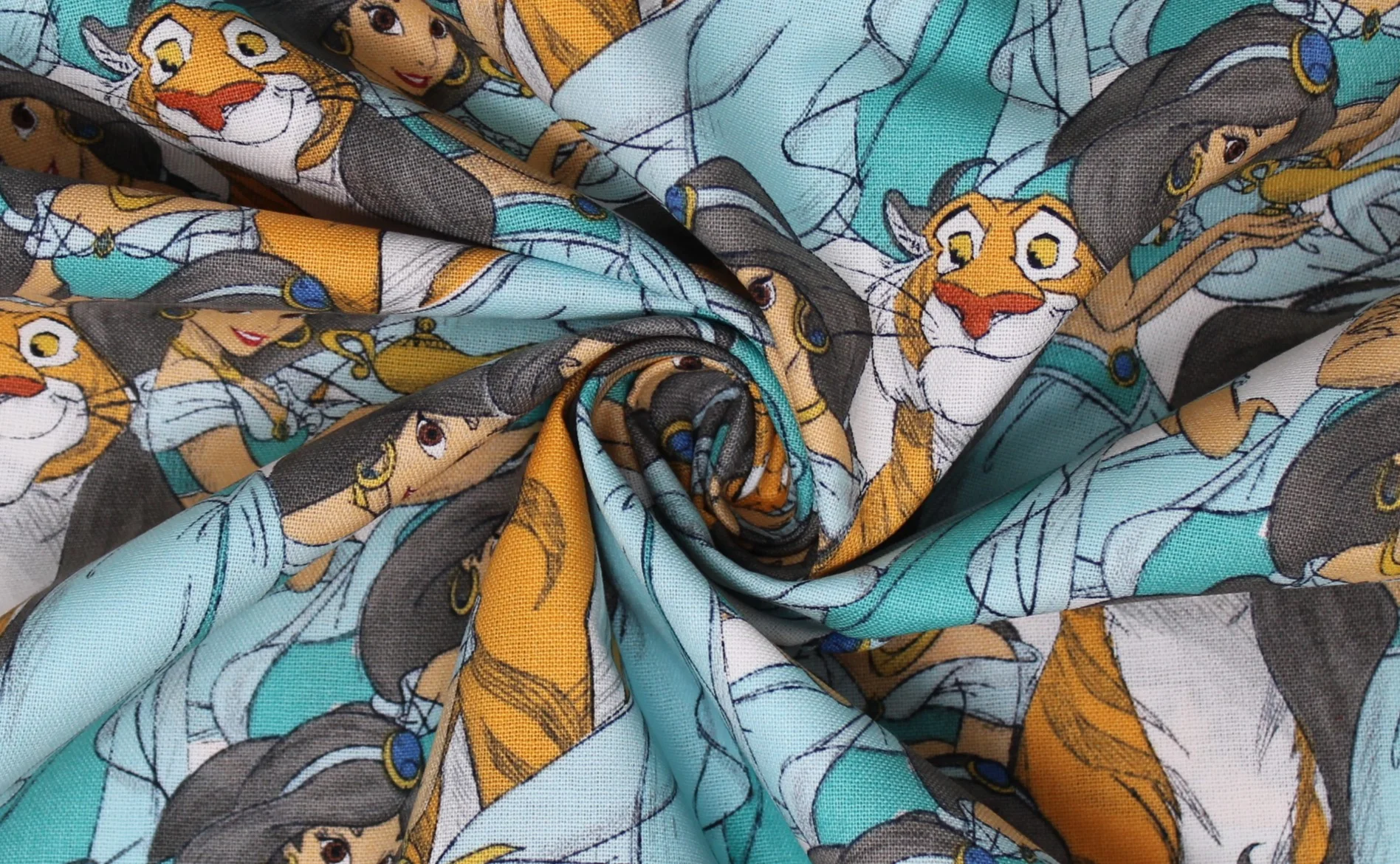 Princess Jasmine and Rajah - 45" - 100% cotton - Image 4
