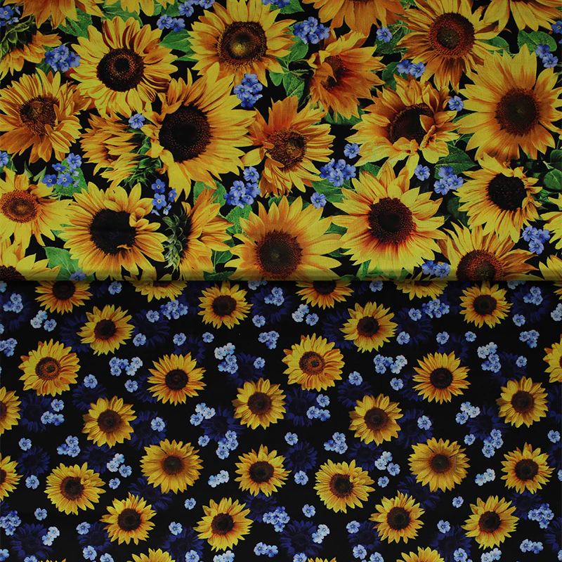Summer Sunflowers - 44/45'' - 100% cotton