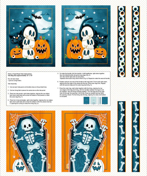 Welcome Foolish Mortals - 44/45'' - 100% cotton - Image 8