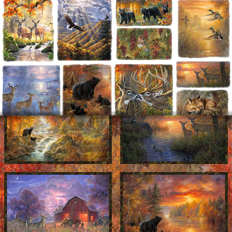 Whitetail Country - 43'' - 100% cotton panels