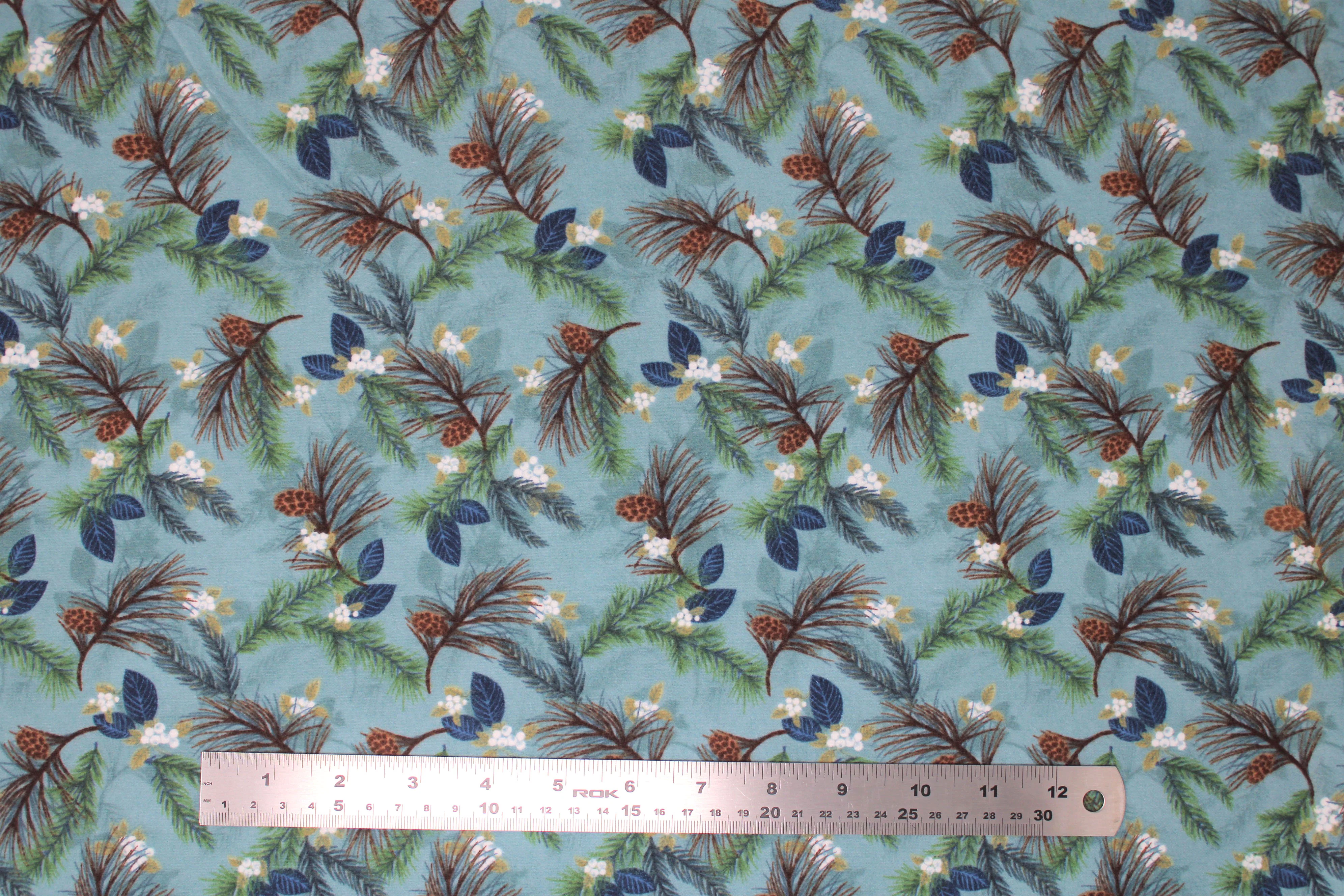 Folk Art Winter Flannels - 44" - 100% Cotton - Image 2