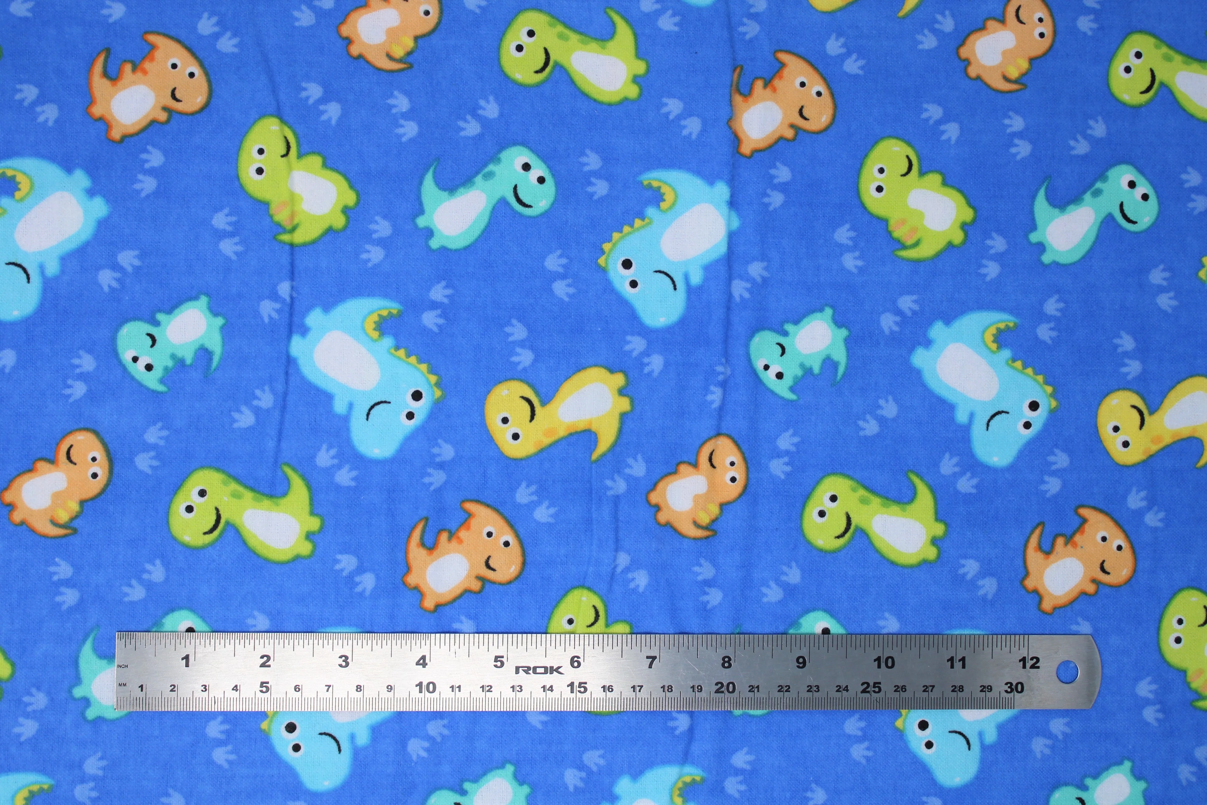 Dinos - 44/45" - 100% Cotton Flannel - Image 2