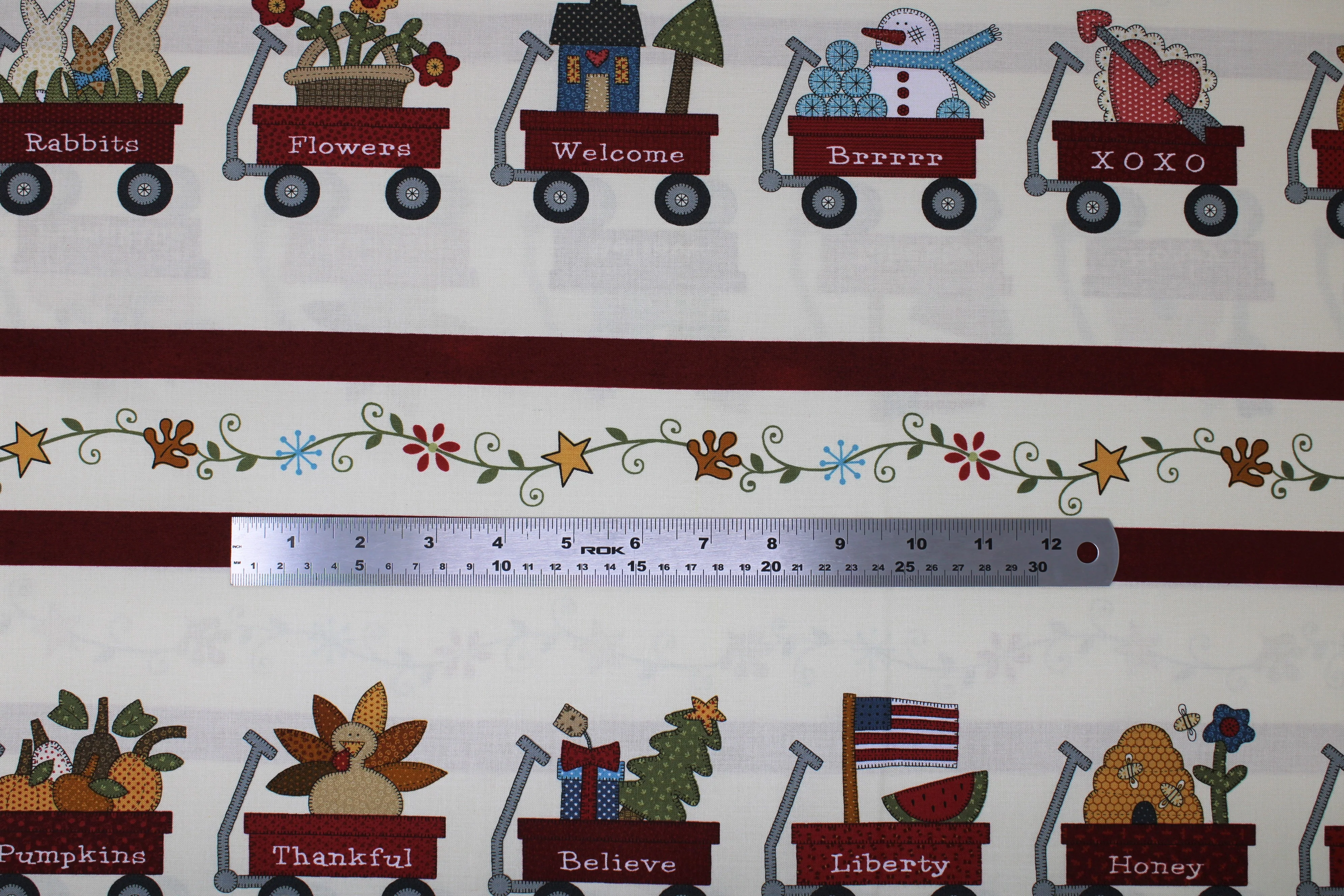 My Red Wagon - 45" - 100% Cotton - Image 4