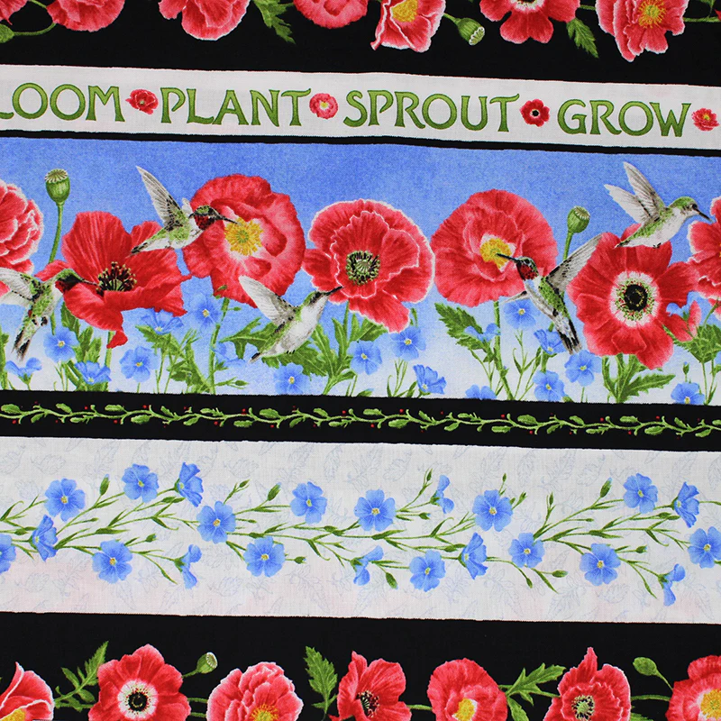 Poppie Meadows - 45" - 100% Cotton