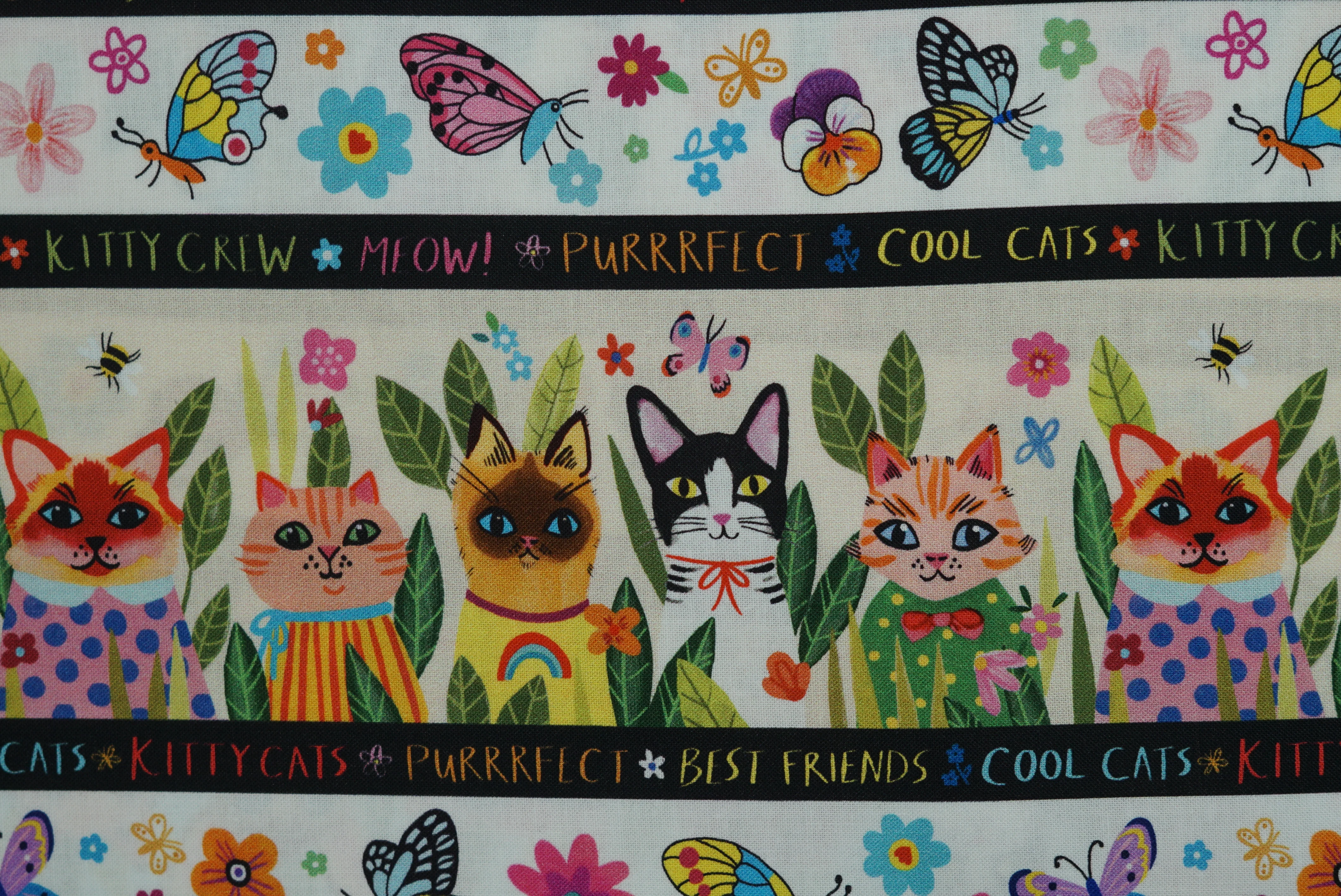 Puddy Cats - 44/45" - 100% Cotton - Image 2