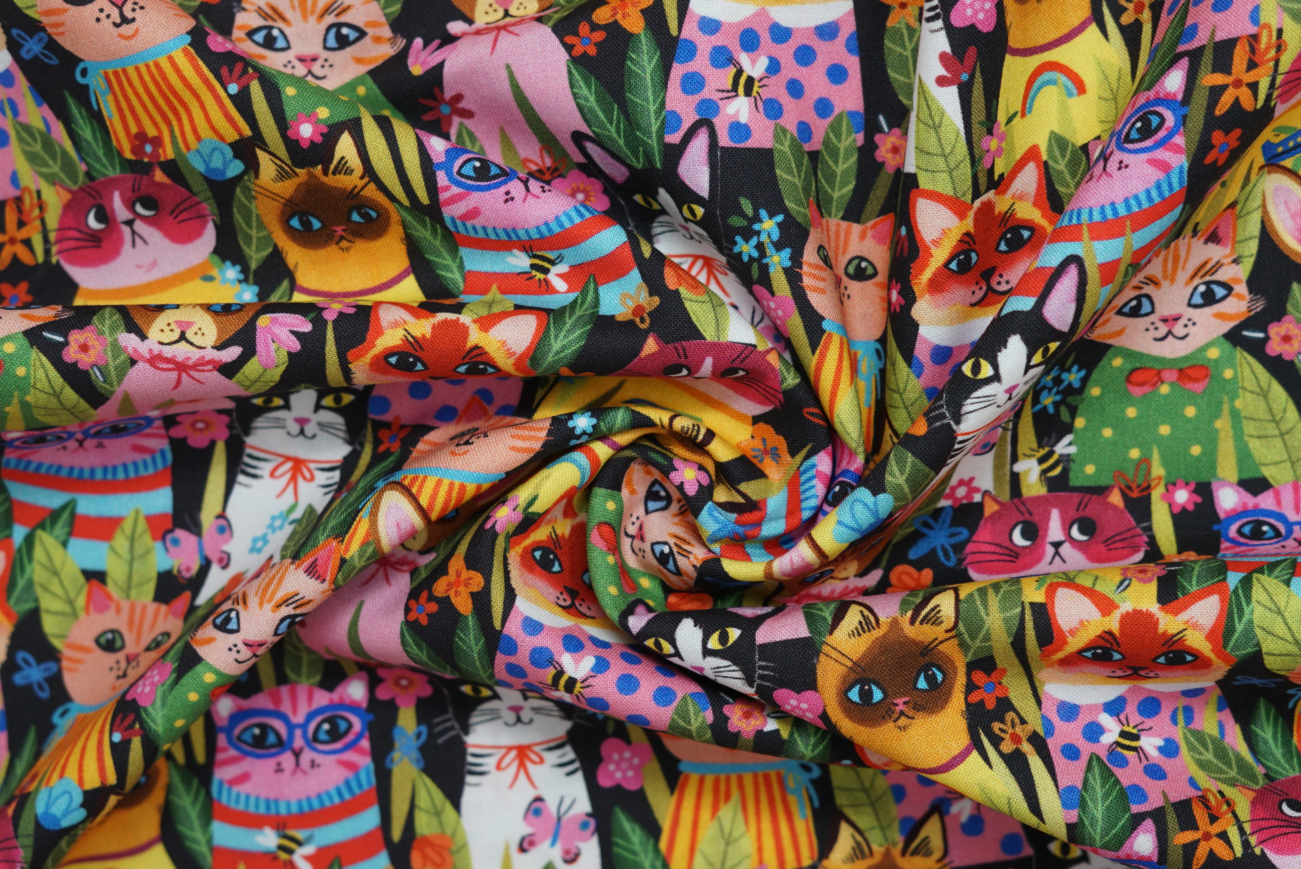 Puddy Cats - 44/45" - 100% Cotton - Image 7