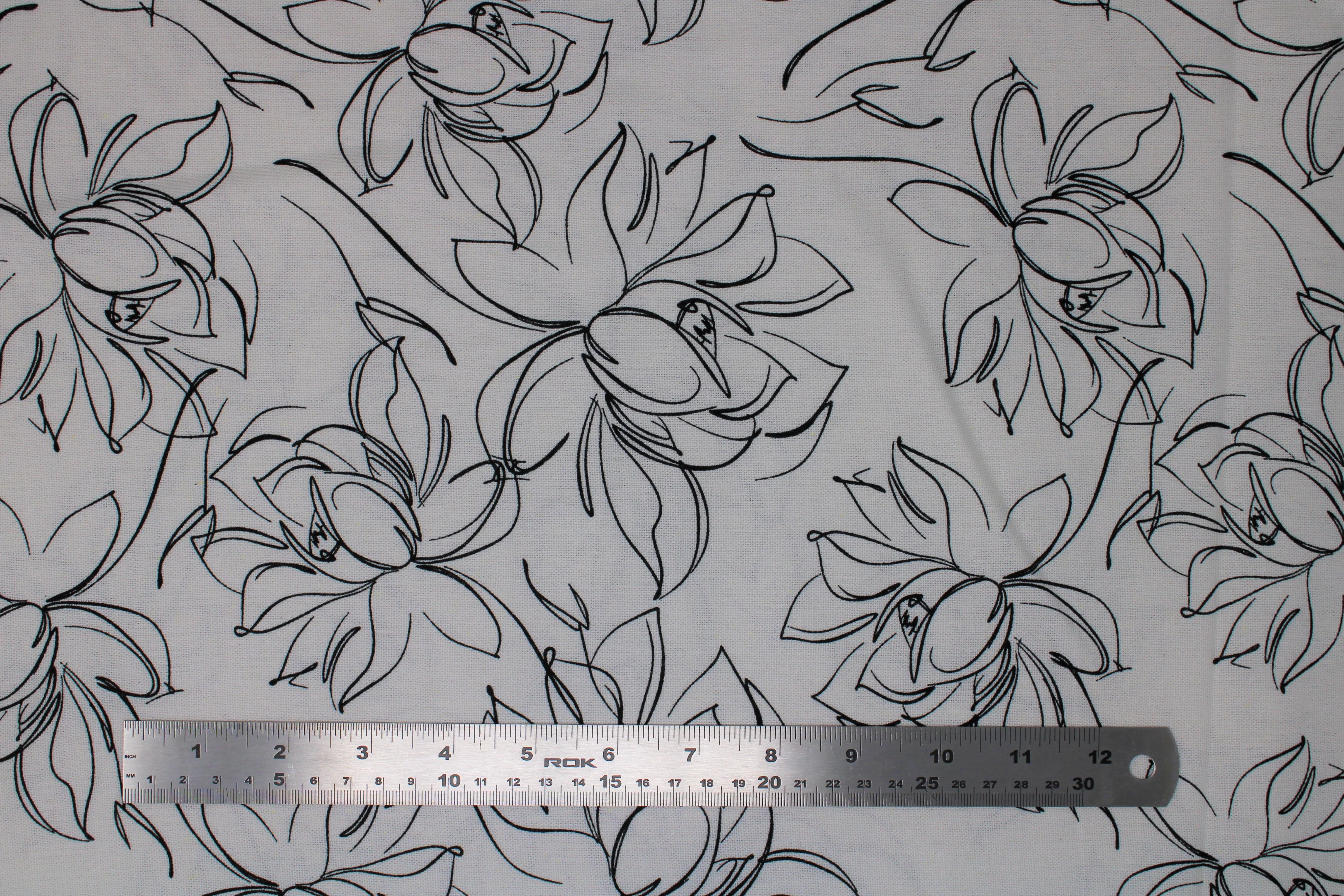 Palma Print - 54" - 70% Rayon, 30% Linen - Image 2