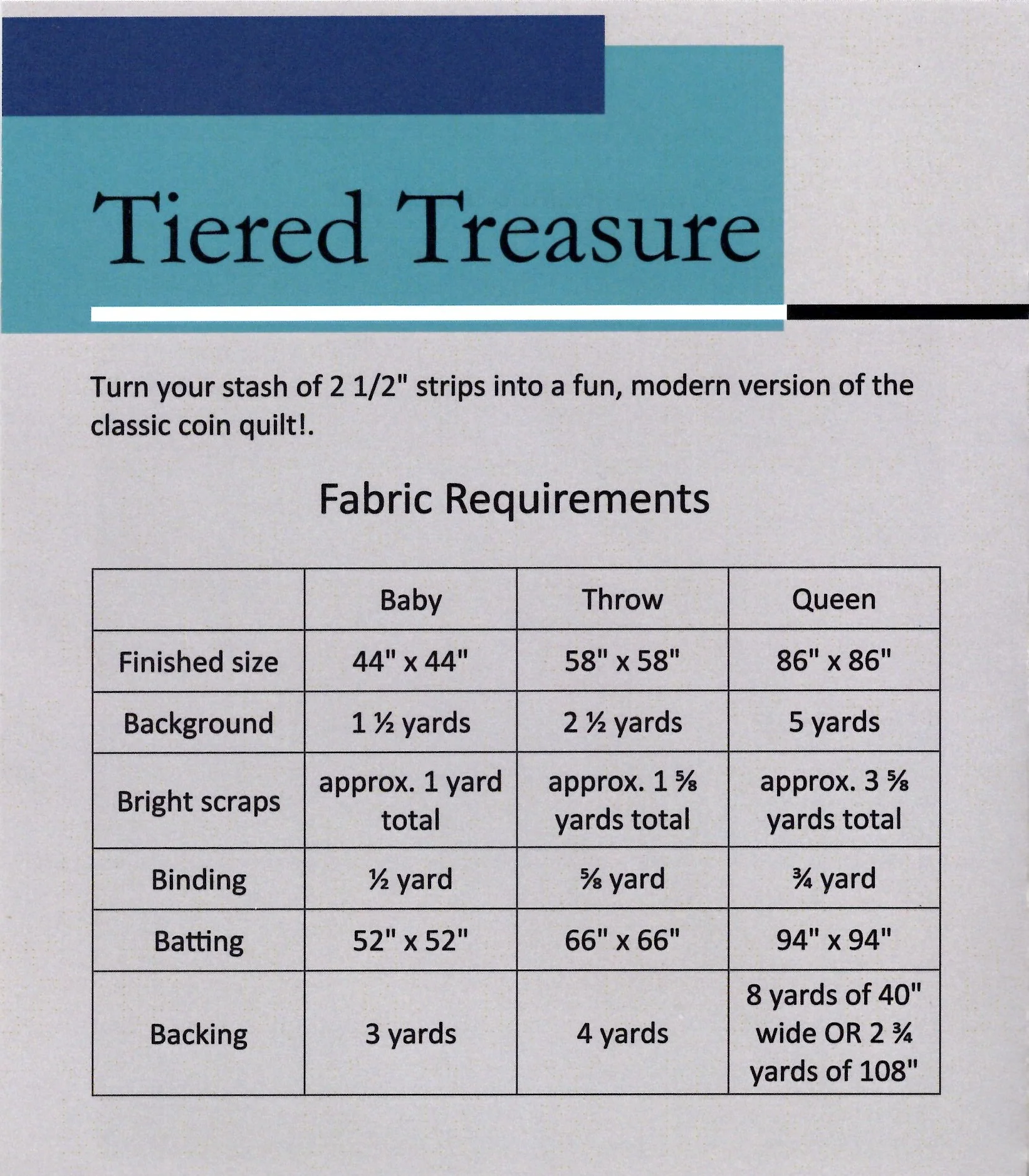 Tiered Treasure - Quilting Pattern - Devoted Quilter - Image 2