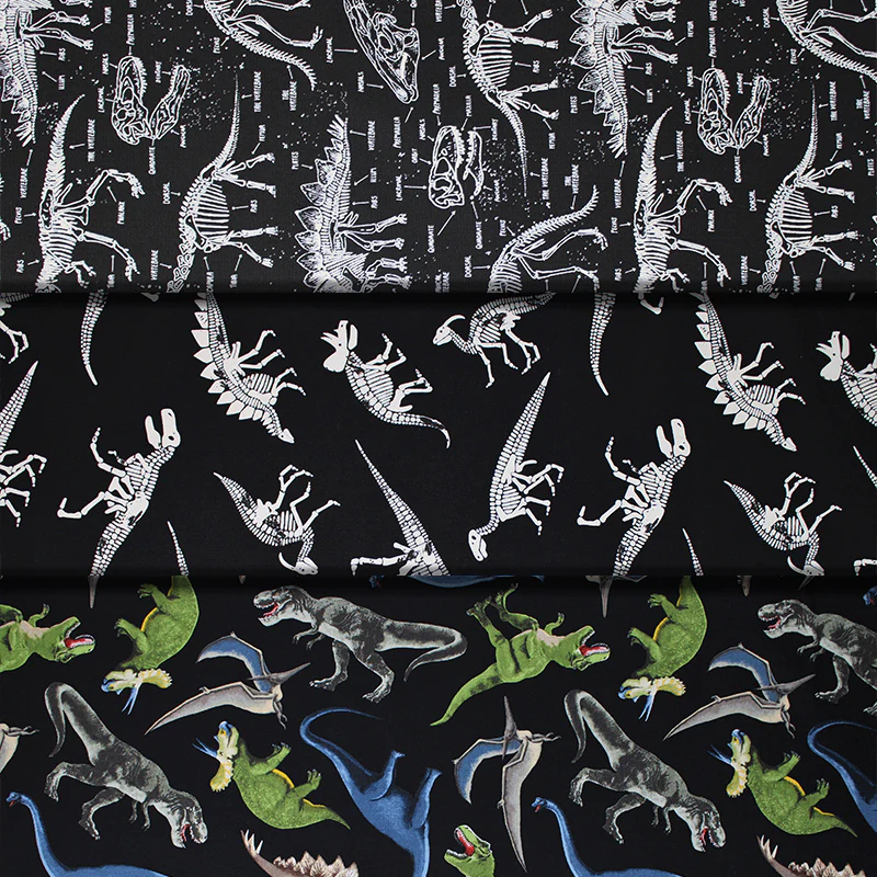 Dino World - 44/45" - 100% Cotton