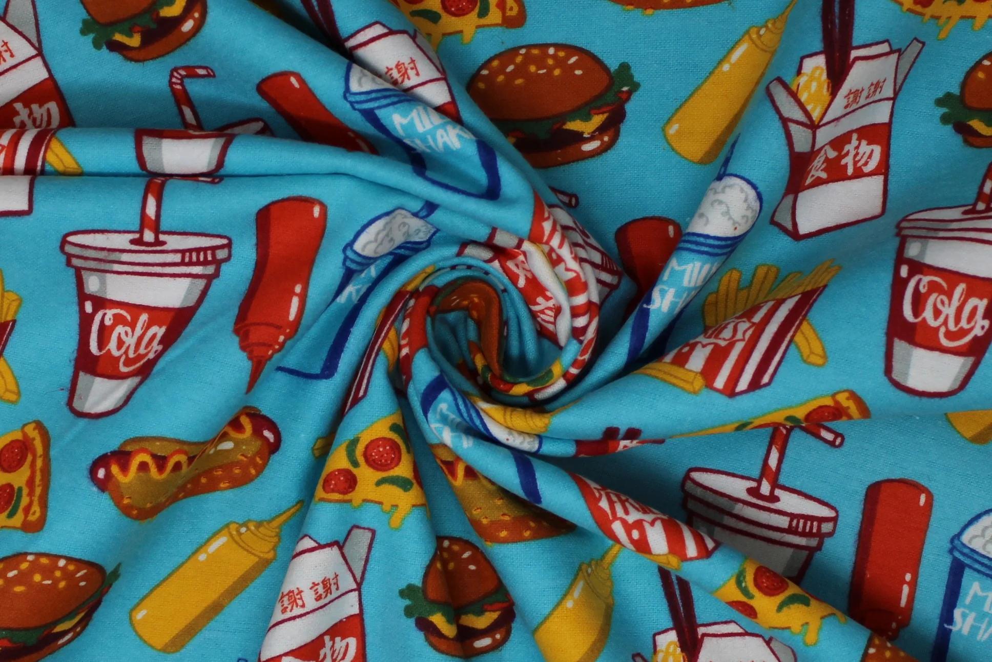 Fast Food - 43" - 100% cotton flannel - Image 3