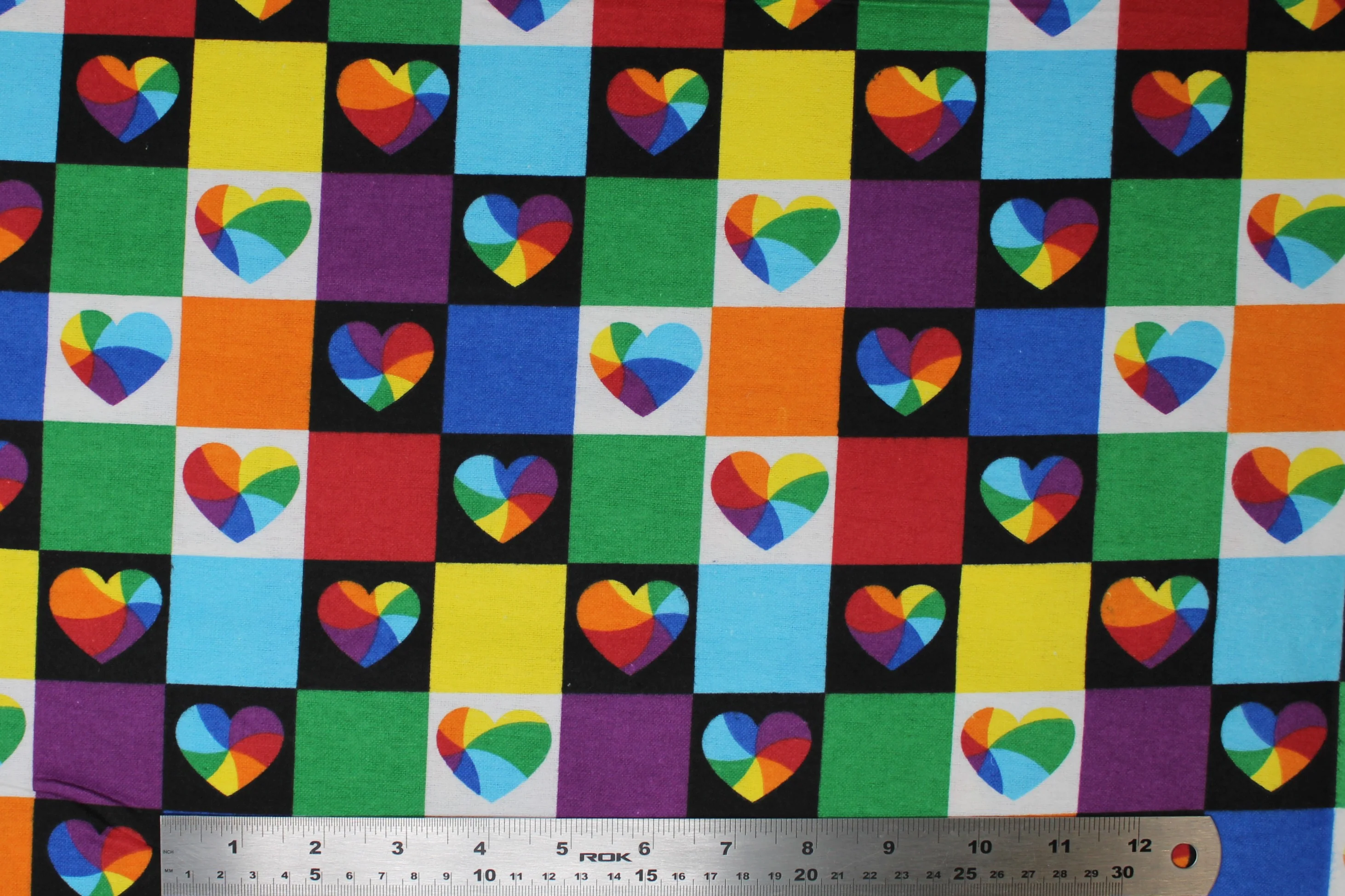 Heart Prints - 43" - 100% cotton flannel - Image 8