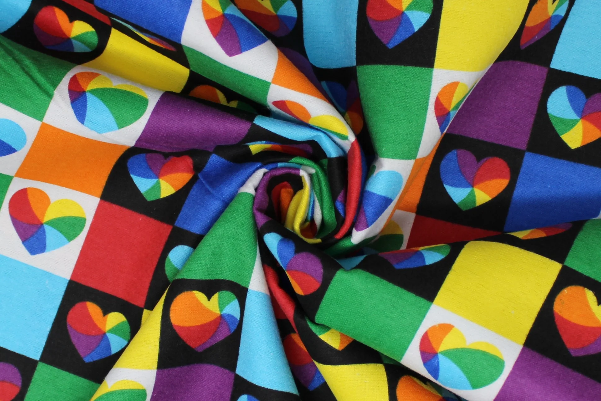 Heart Prints - 43" - 100% cotton flannel - Image 9