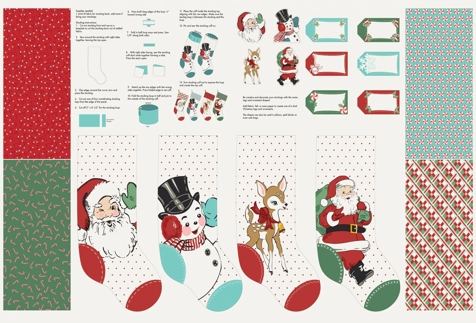 Holly Jolly - 44/45" - 100% Cotton - Image 6