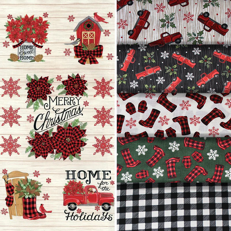 Home Sweet Holidays - 45'' - 100% cotton