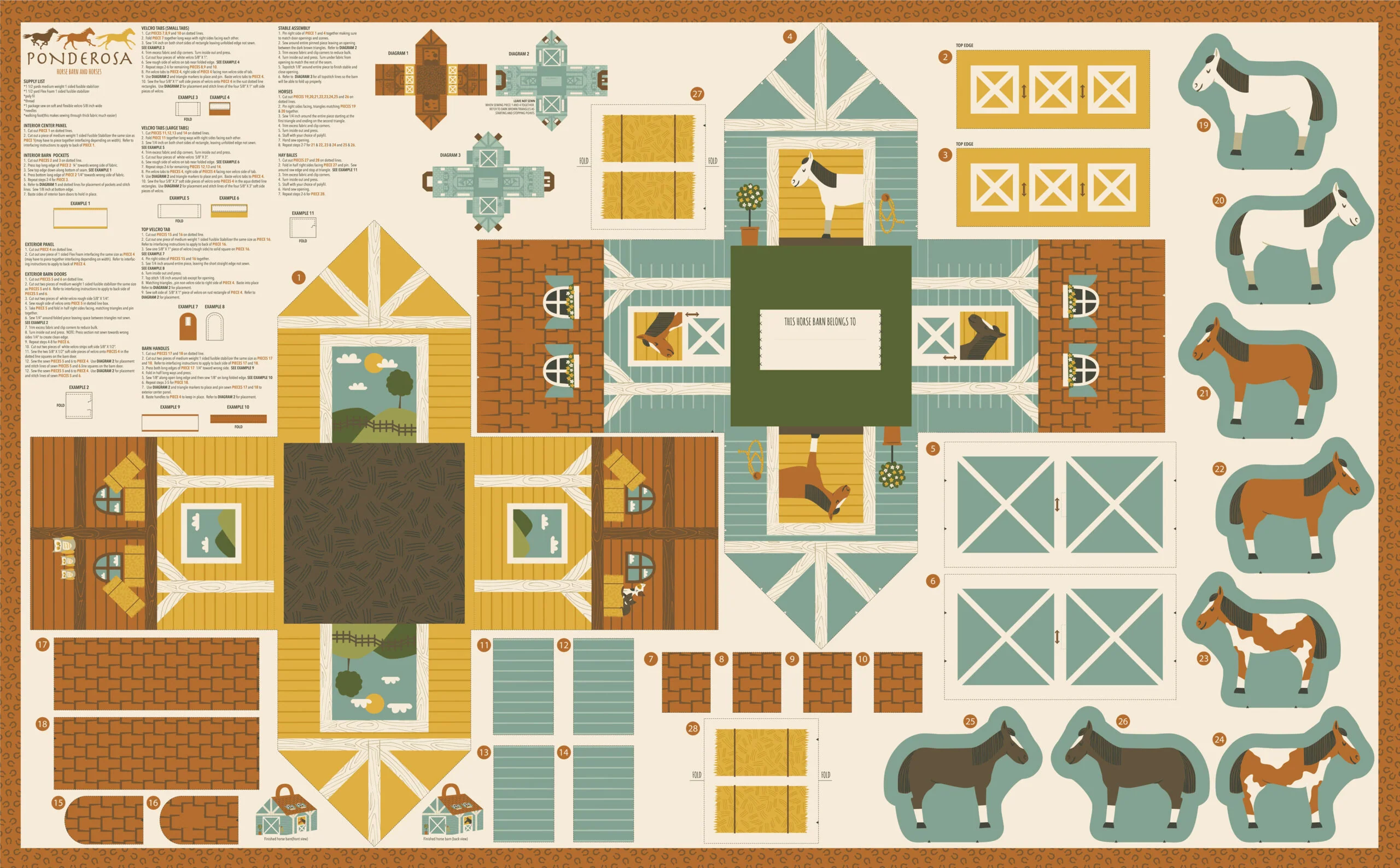 Ponderosa - 36'' x 60'' - 100% cotton - Image 2