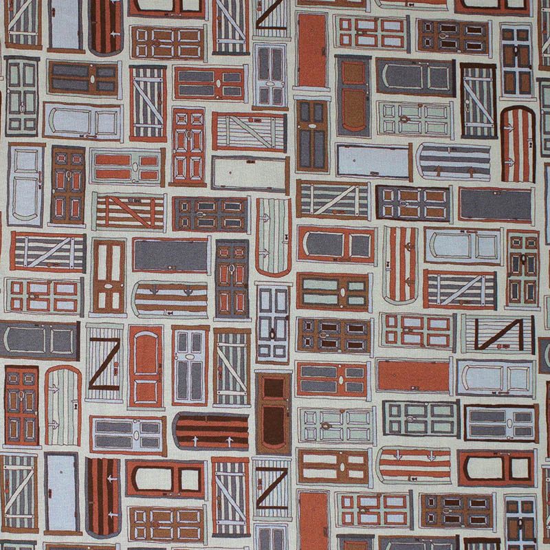 Step Over My Doorstep: Doors - 44" - 100% Cotton