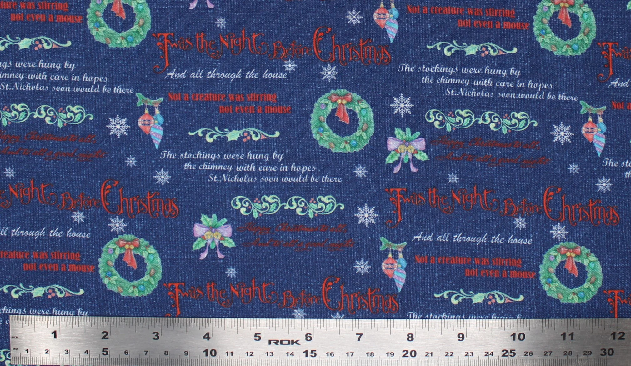 The Night Before Christmas - 45" - 100% cotton - Image 6
