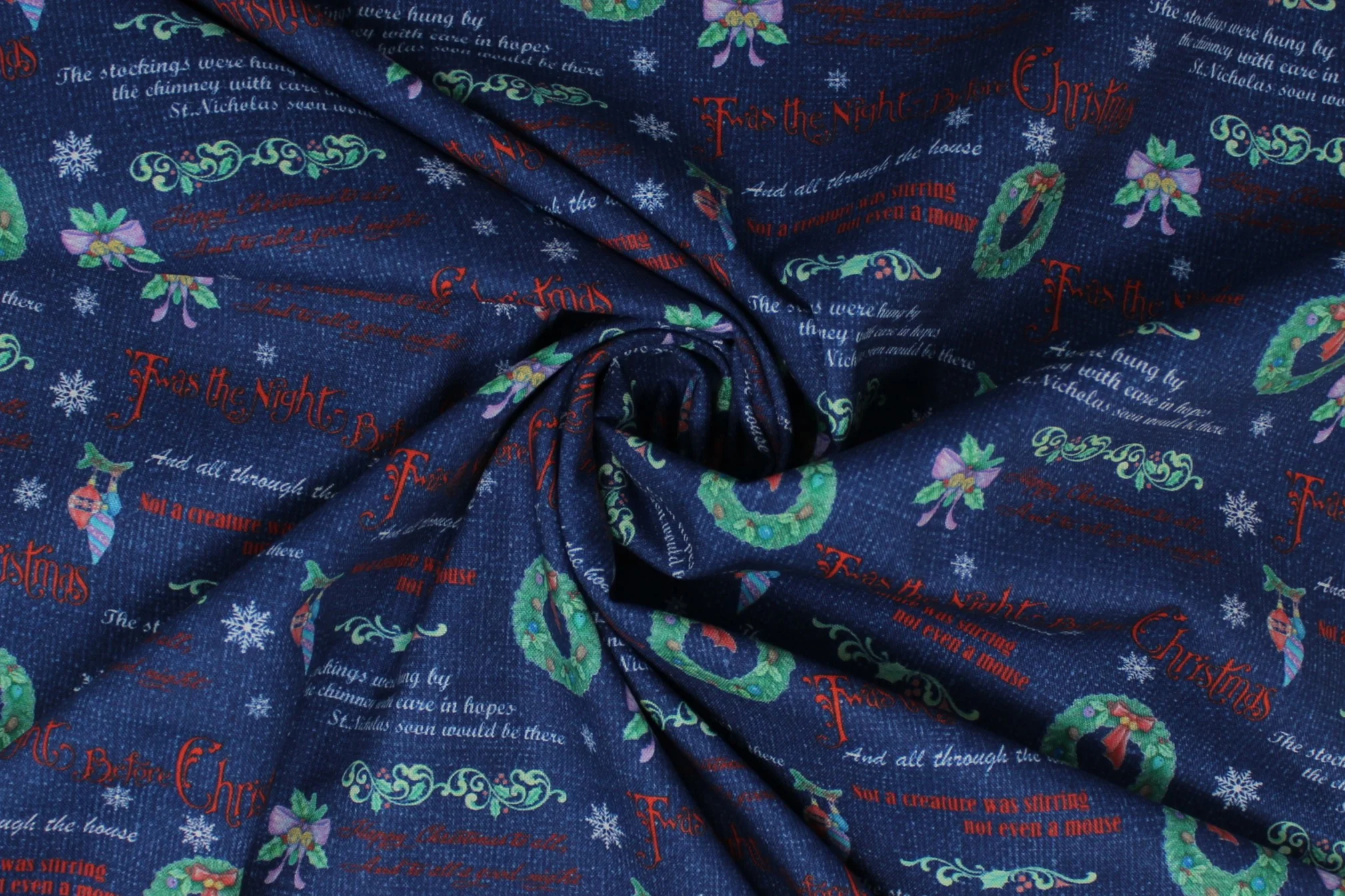 The Night Before Christmas - 45" - 100% cotton - Image 7