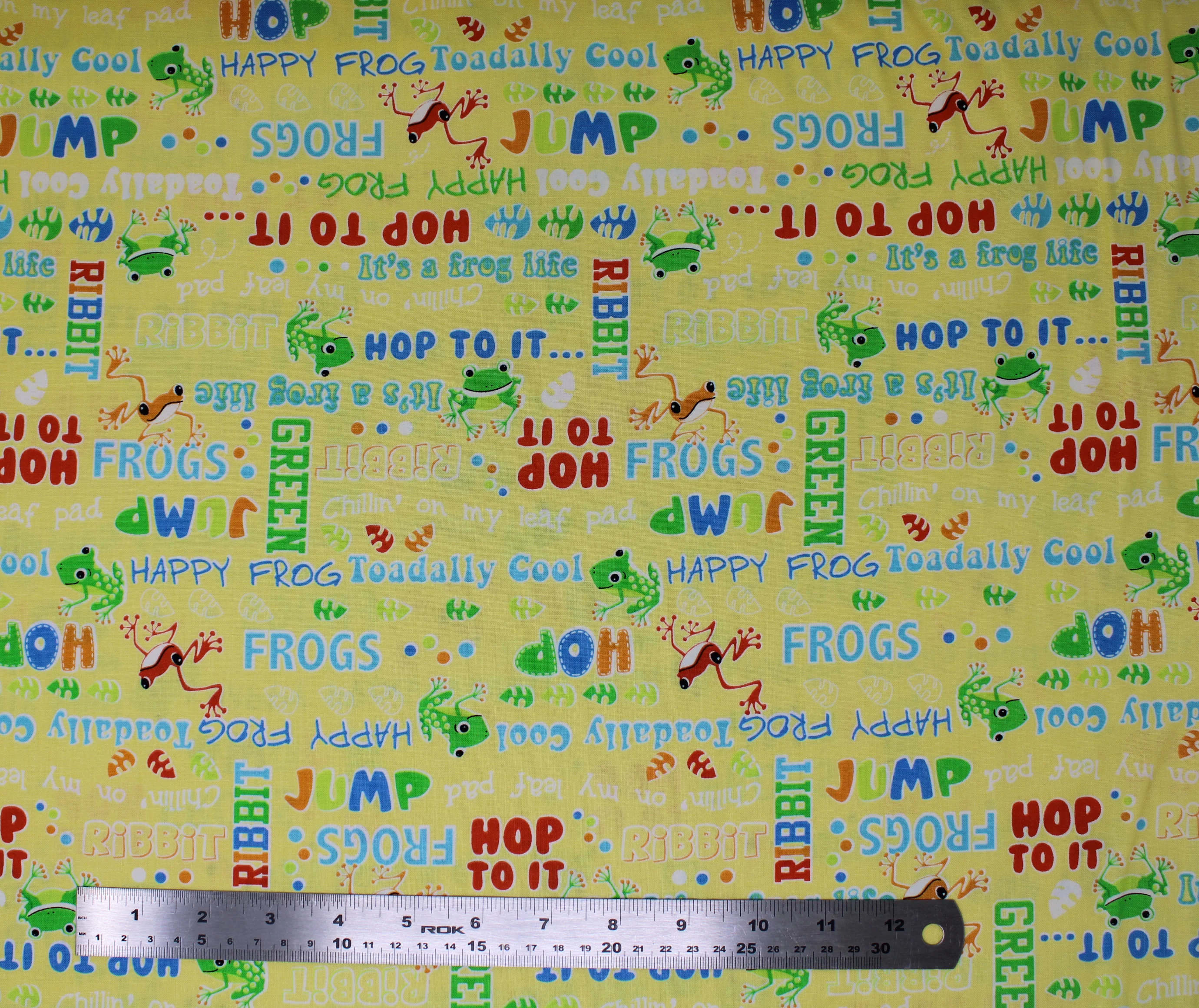 Toadally Cool Glow - 45" - 100% Cotton - Image 9