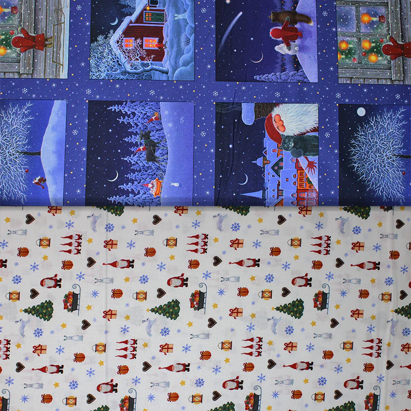Tomtens Christmas - 45" - 100% Cotton