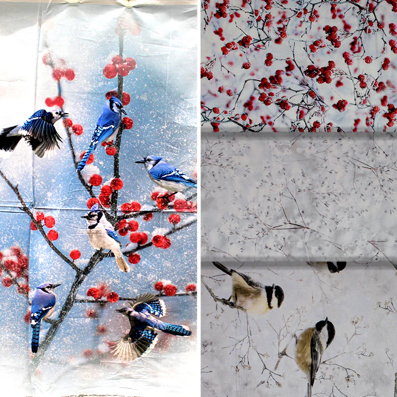 Winter's Wings - 44" - 100% Cotton