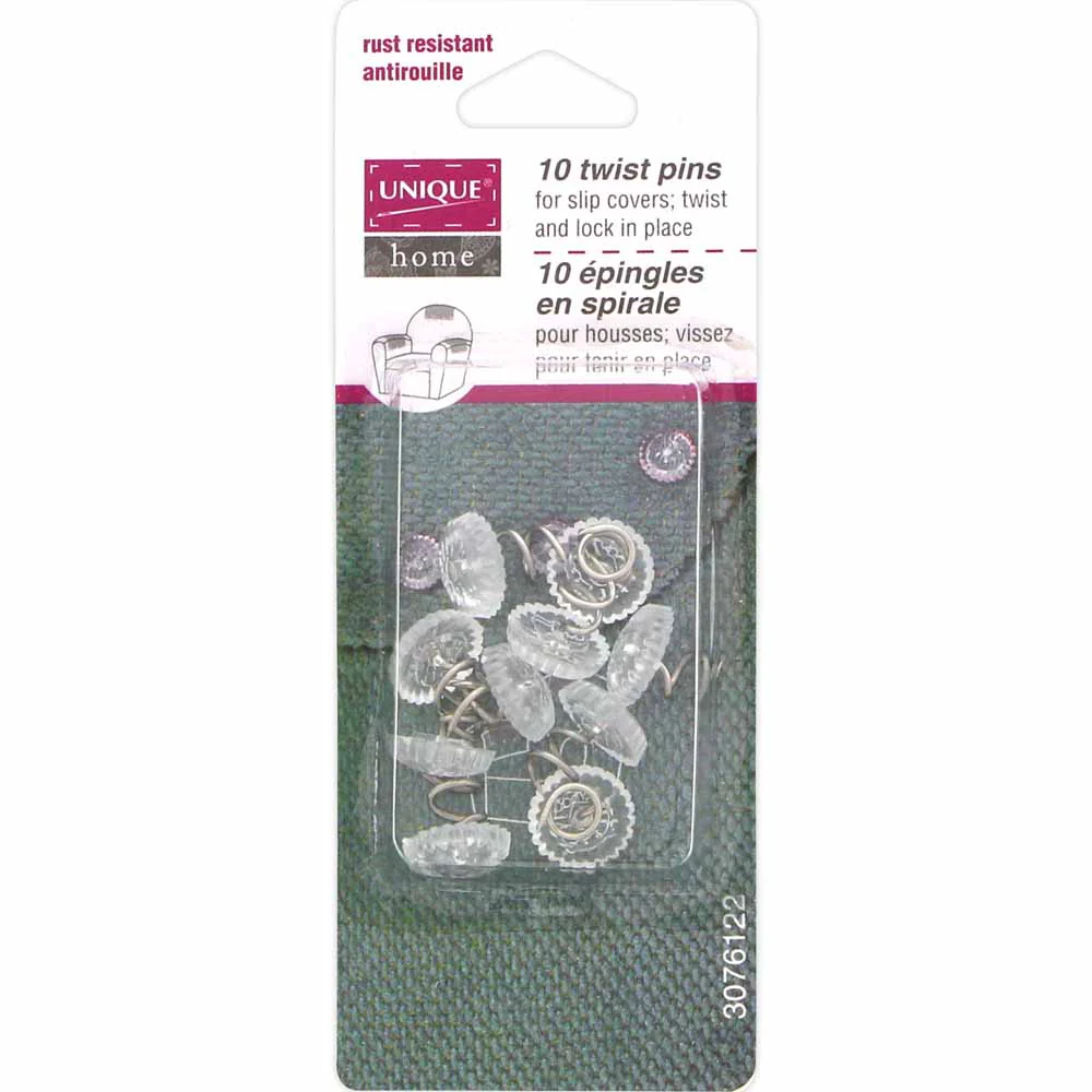 Twist Pins 10ct - UNIQUE