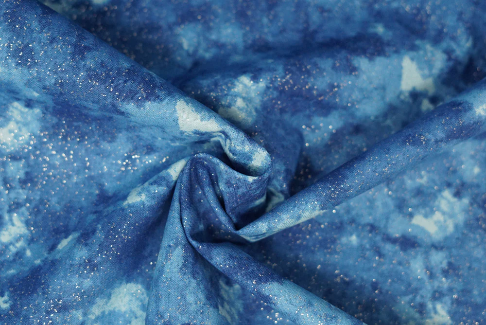 Marbled Cotton with Glitter - 44" - 100% Cotton - Image 25